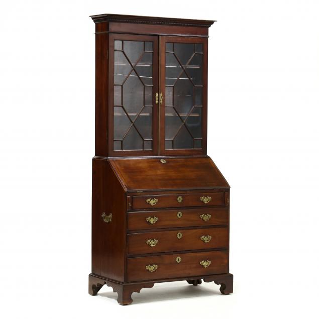 george-iii-mahogany-bureau-bookcase