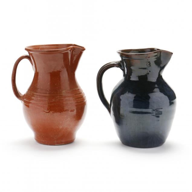 Two Seagrove, NC, Pottery Pitchers (Lot 1330 - End of Summer Estate ...