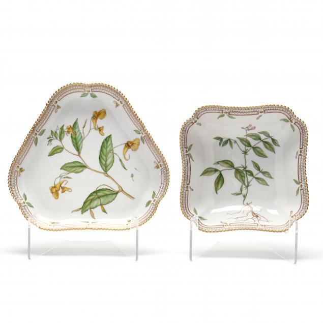 two-royal-copenhagen-flora-danica-serving-dishes