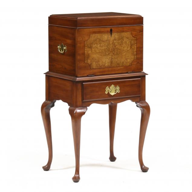 henkel-harris-queen-anne-style-inlaid-black-cherry-silver-chest