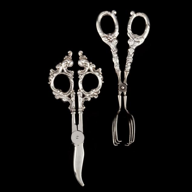 two-pairs-of-sterling-silver-handled-items