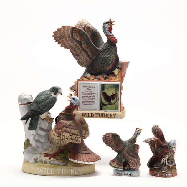 wild-turkey-bourbon-whiskey-in-porcelain-decanters