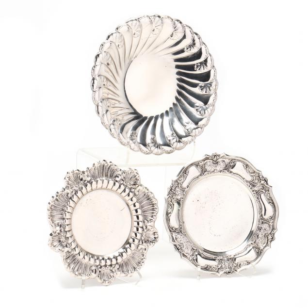 three-american-and-continental-round-silver-dishes