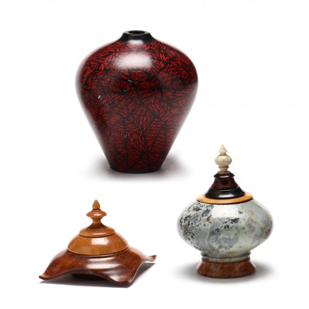 three-small-artisan-turned-wood-vessels