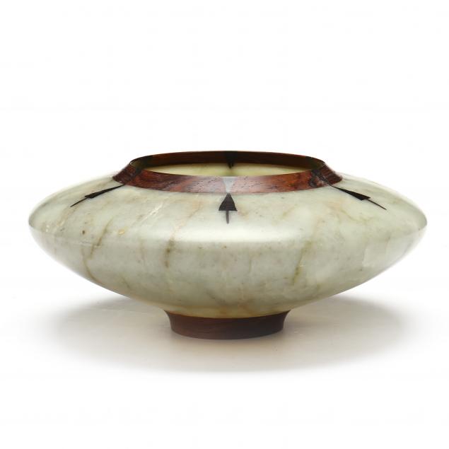 alabaster-and-wood-artisan-turned-bowl-signed