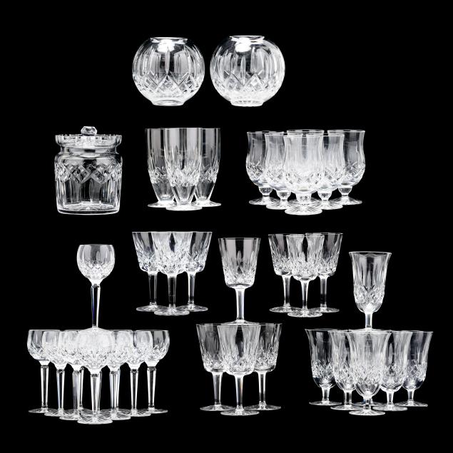 Sold at Auction: SET OF 6 CRYSTAL SHORT STEM WINE GLASSES, MARKED