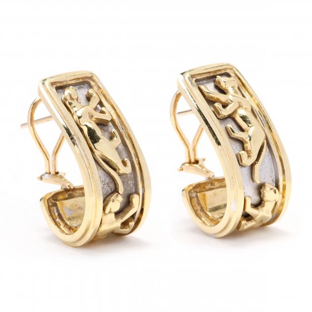 bi-gold-panther-motif-earrings