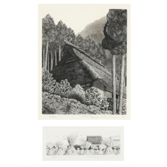 tanaka-ryohei-japanese-1933-2019-two-etchings