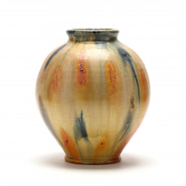 Attributed Auman Pottery, (Randolph County, NC, 1922-1936), Vase (Lot ...