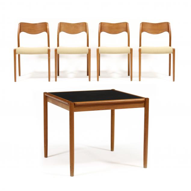 danish-modern-teak-convertible-game-table-and-four-chairs