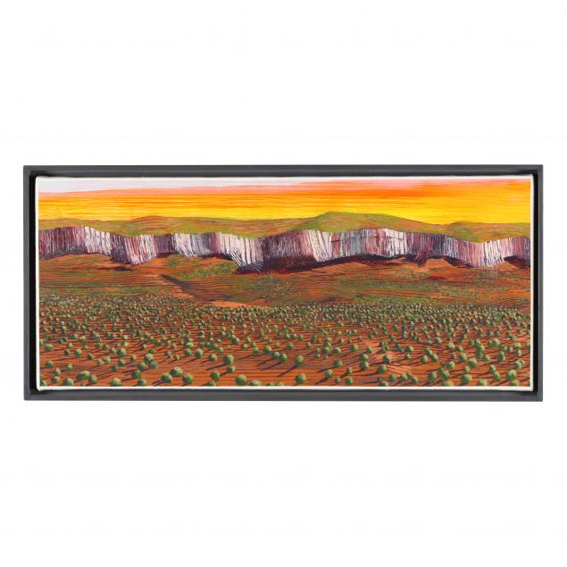 maud-gatewood-nc-1934-2004-i-sunset-australia-escarpment-study-i