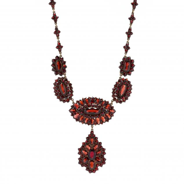 vintage-gold-filled-garnet-necklace