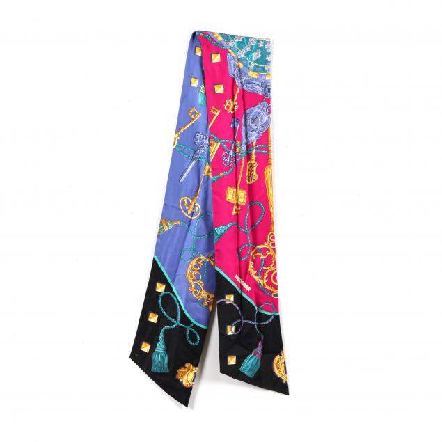 hermes-i-les-cles-i-long-neck-scarf