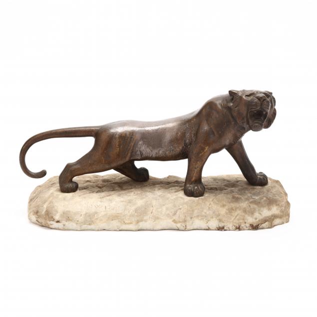 sculpture-of-a-striding-tiger-signed-krakowiski