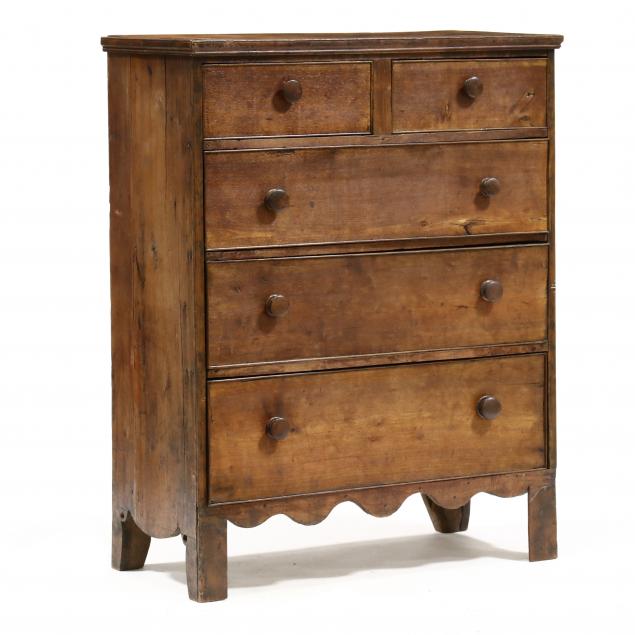 north-carolina-late-federal-semi-tall-walnut-chest-of-drawers