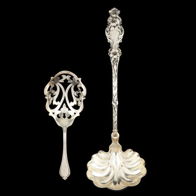 two-american-sterling-silver-flatware-servers