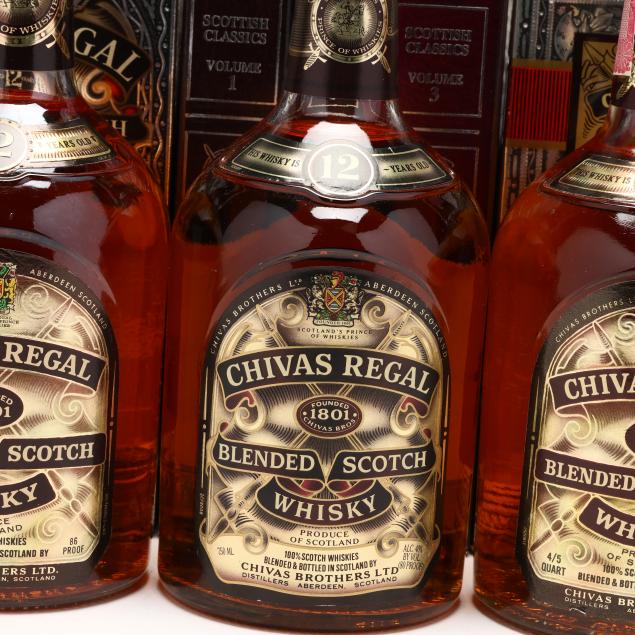 Buy Chivas Regal 12 Year Blended Scotch Whisky 86 proof 4/5 qt (1960s)