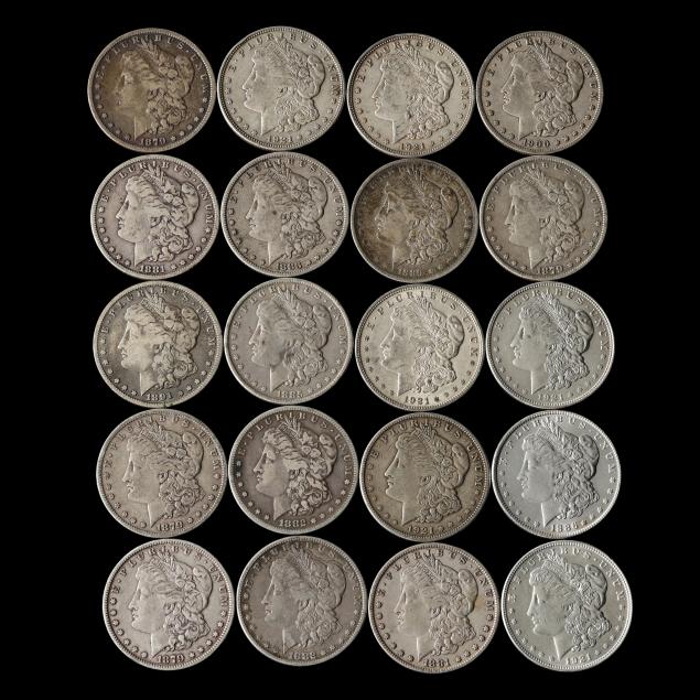 investor-roll-of-twenty-20-morgan-silver-dollars