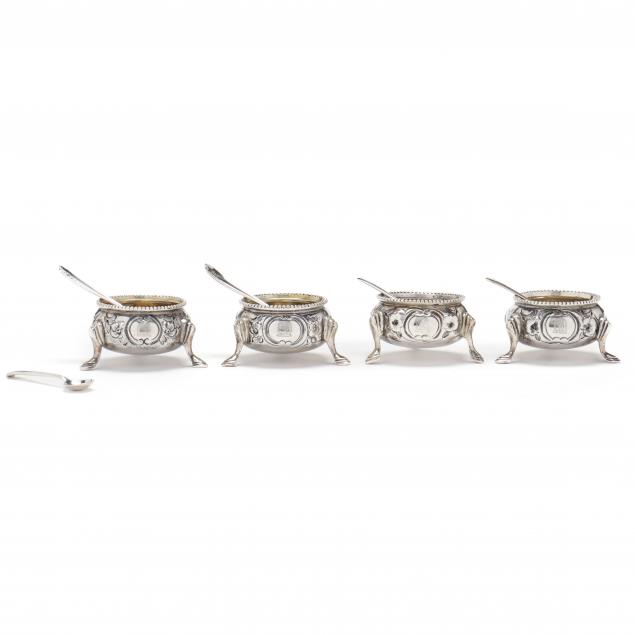 set-of-four-victorian-silver-salt-cellars-mark-of-alexander-macrae