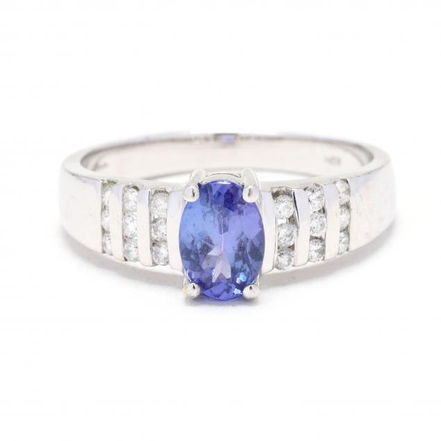 white-gold-tanzanite-and-diamond-ring