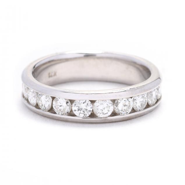 White Gold and Diamond Band (Lot 2096 - Estate Jewelry AuctionJan 25 ...