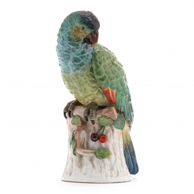 vintage-ceramic-parrot-figurine