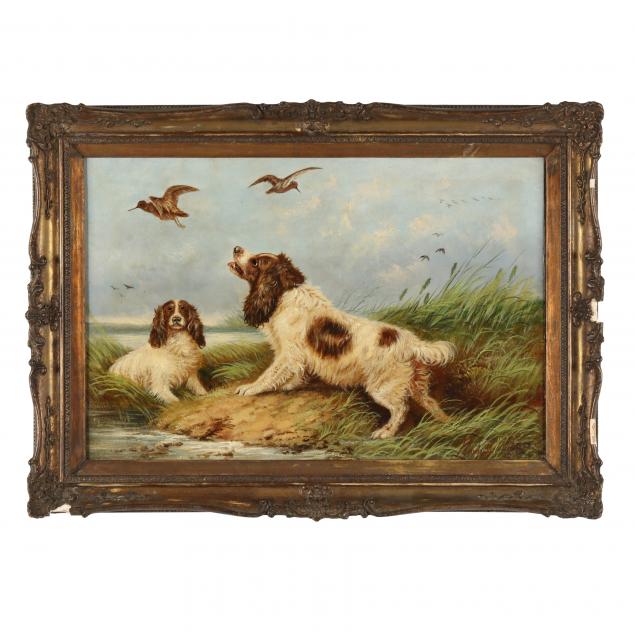 george-armfield-english-1808-1893-spaniels-flushing-waterfowl