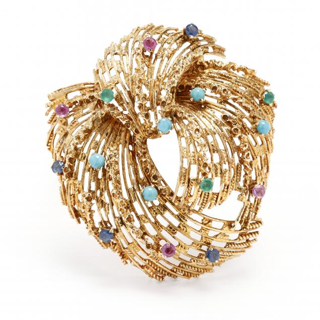 vintage-gold-and-multi-gem-set-brooch-davide-molina