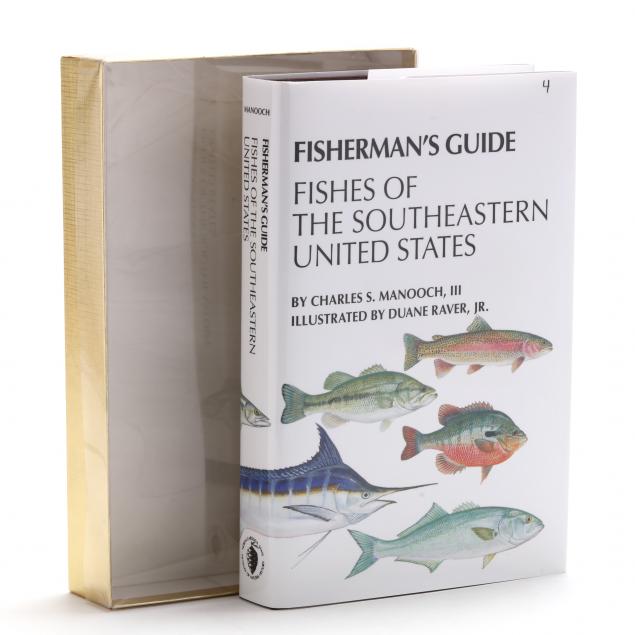 manooch-s-i-fisherman-s-guide-fishes-of-the-southeastern-united-states-i-signed-and-with-watercolor-by-duane-raver