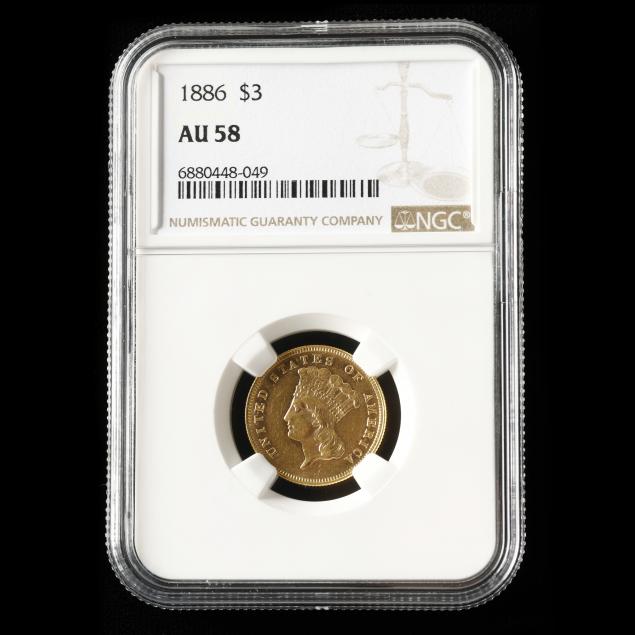 1886-indian-princess-prooflike-3-gold-ngc-au58