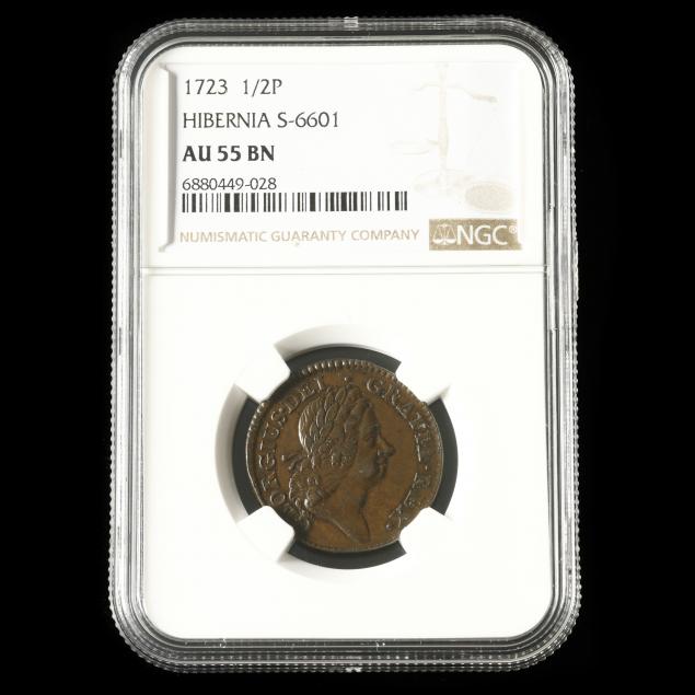 william-wood-1723-hibernia-halfpenny-s-6601-ngc-au55-bn