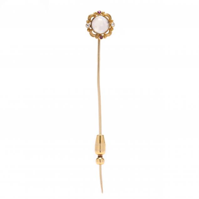 art-nouveau-gold-moonstone-diamond-and-ruby-stick-pin-tiffany-co