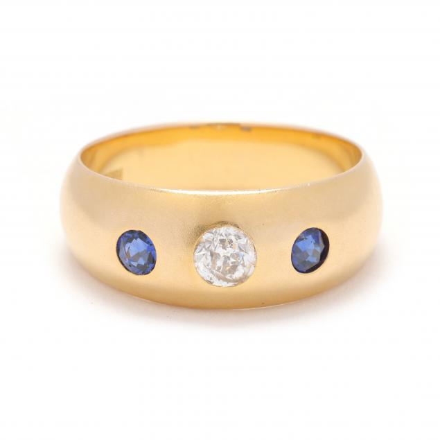 vintage-gold-diamond-and-gem-set-ring