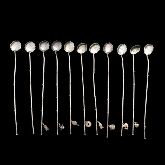 eleven-japanese-sterling-silver-i-bamboo-i-stirring-straws
