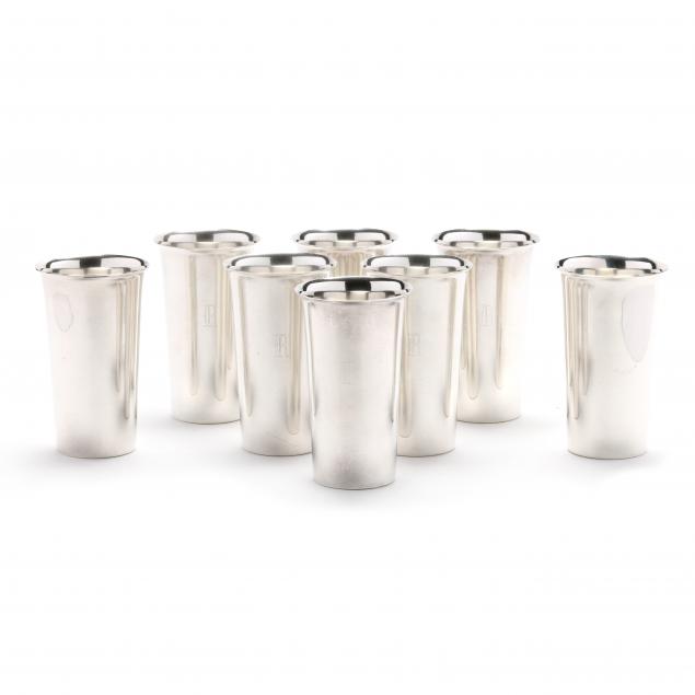 Set of Eight American Sterling Silver Tumblers (Lot 1162 - Fine Silver ...