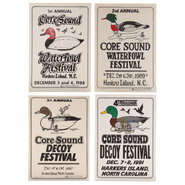 first-four-core-sound-waterfowl-festival-posters-signed-by-david-lawrence