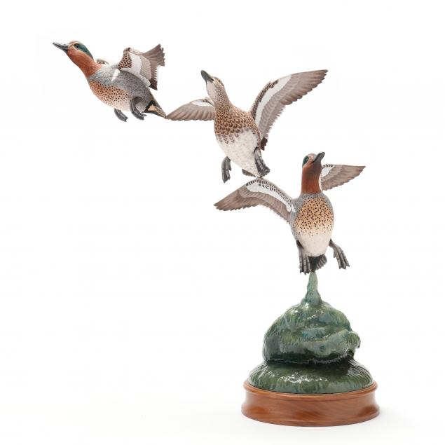 don-and-donna-johnson-mn-three-green-winged-teal-in-flight