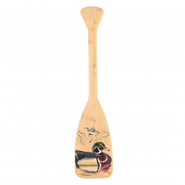 lee-mauney-wood-ducks-on-paddle