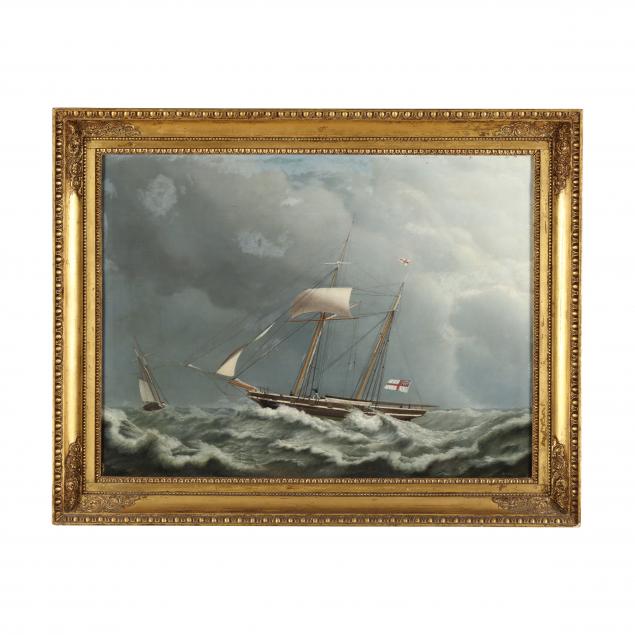 english-school-early-19th-century-portrait-of-a-clipper-ship-at-sea