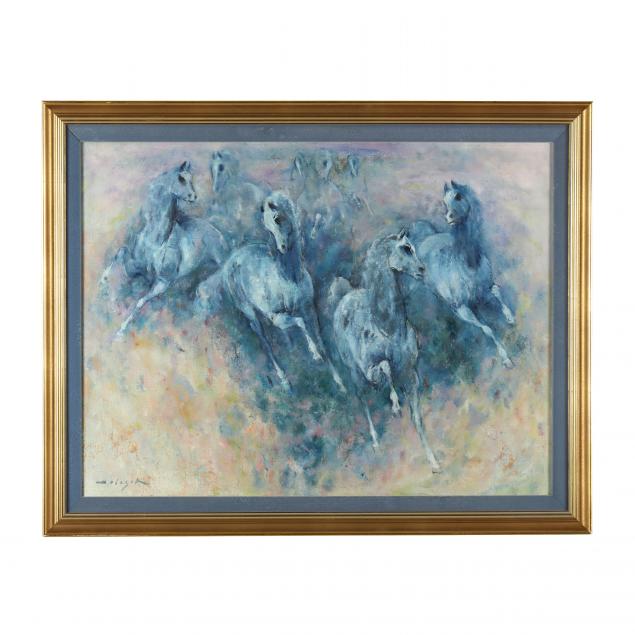 denes-de-holesch-hungarian-1910-1983-wild-horses