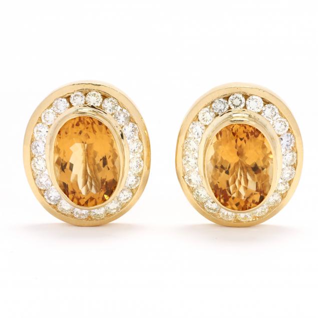 pair-of-gold-citrine-and-diamond-earrings