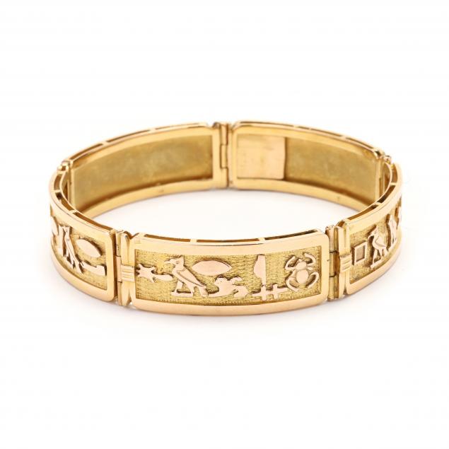 gold-egyptian-motif-bracelet