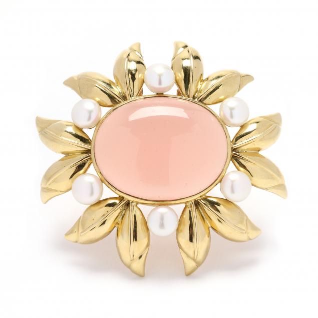 gold-pink-chalcedony-and-pearl-floral-brooch-enhancer