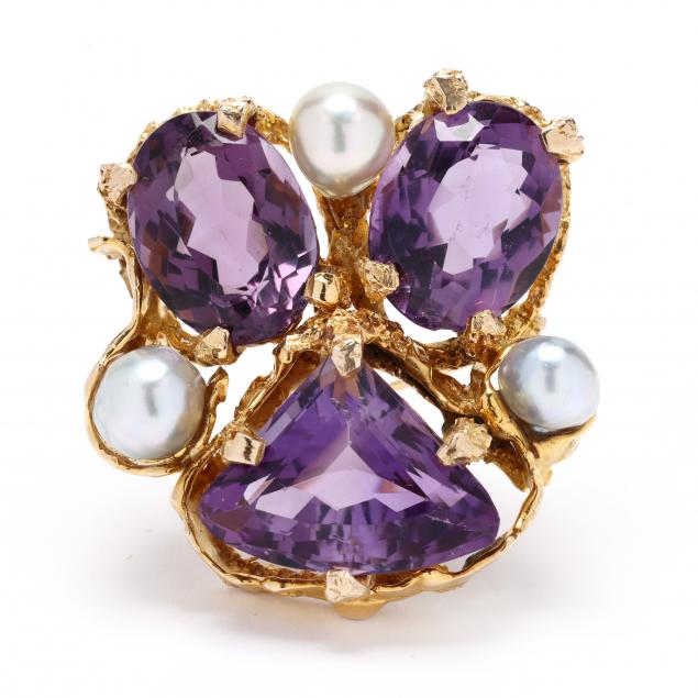 gold-amethyst-and-semi-baroque-pearl-brooch