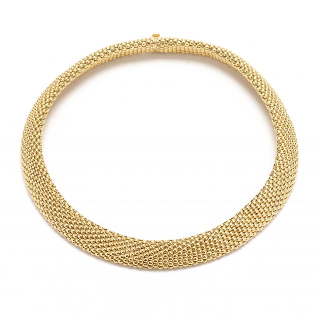 gold-mesh-necklace-italy