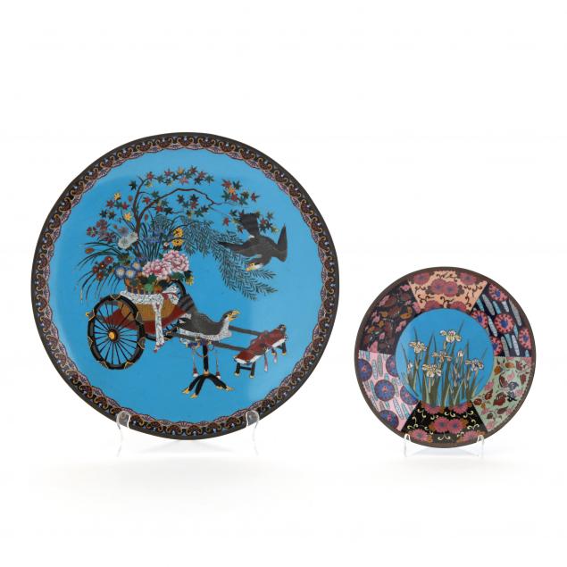 japanese-cloisonne-charger-and-plate