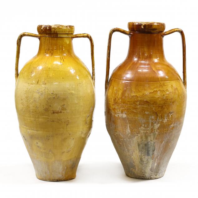 pair-of-large-antique-italian-olive-jars