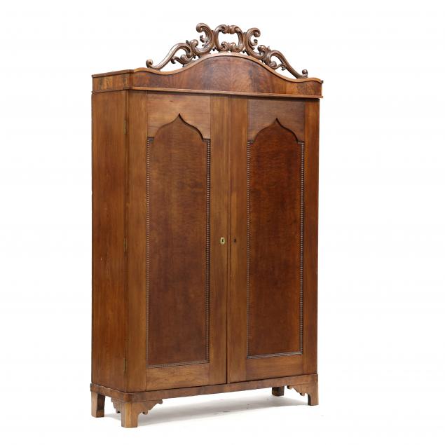 virginia-gothic-revival-walnut-wardrobe