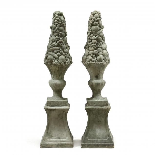 pair-of-cast-stone-garden-topiaries