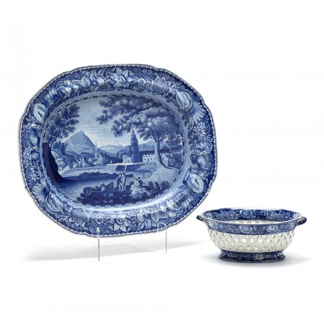 english-blue-and-white-transfer-platter-and-basket